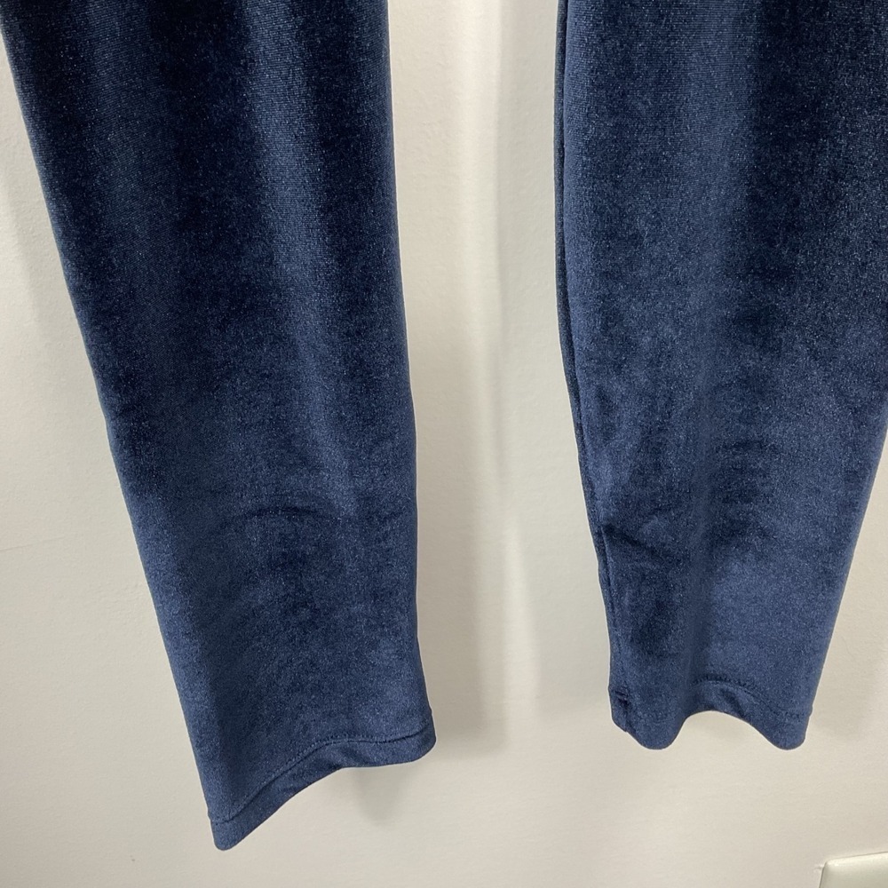 Fabletics Emma Velour Leggings Deep Navy High Waisted Small - Picture 3 of 7